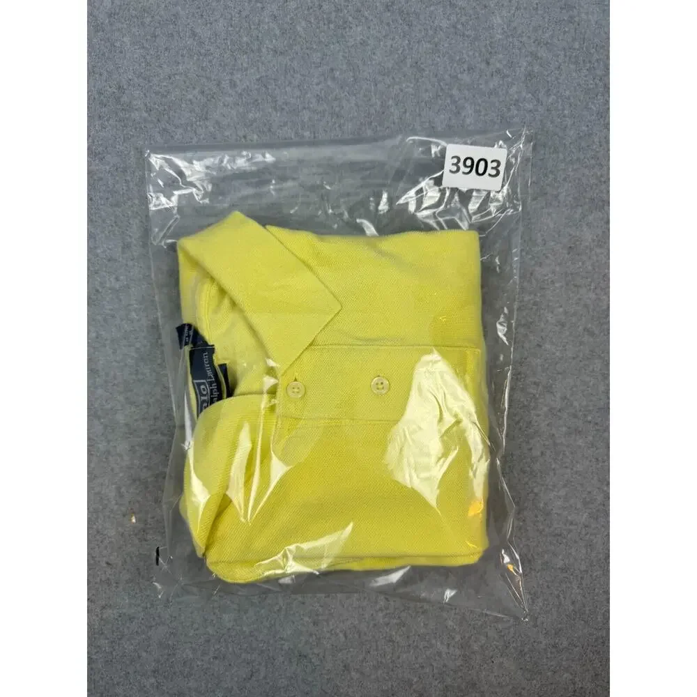 Polo Ralph Lauren Polo Shirt Men's XL Yellow Short Sleeve‎ Preppy Classic Summer